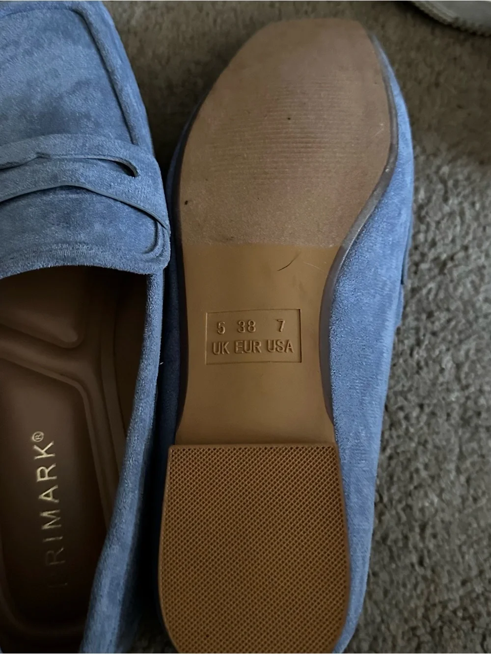 Blue/Gray Loafers